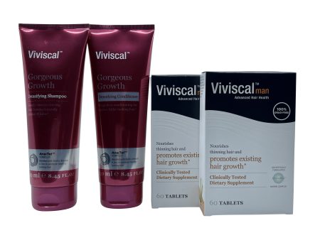 Viviscal Densifying Shampoo & Conditioner 8.45 OZ & Viviscal Man 60 Tabs 2 Pack Cheap