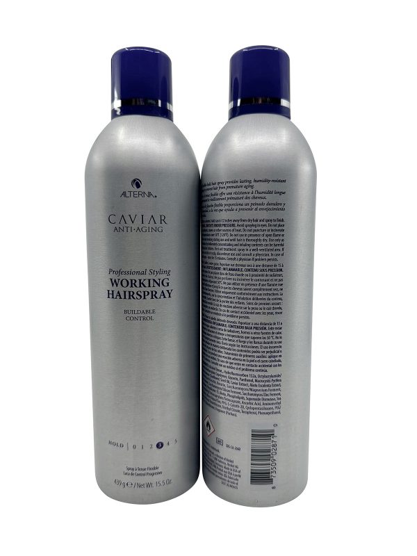 Alterna Caviar Anti Aging Working Hairspray Buildable Control 15.50 OZ DUO Fashion