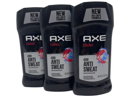 3 Pack AXE Antiperspirant Stick, Essence 2.7 Oz Each For Cheap