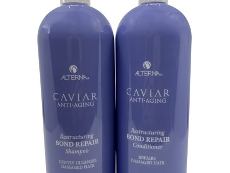 Alterna Caviar Anti Aging Restructuring Bond Repair Shampoo & Conditioner 33 OZ Fashion