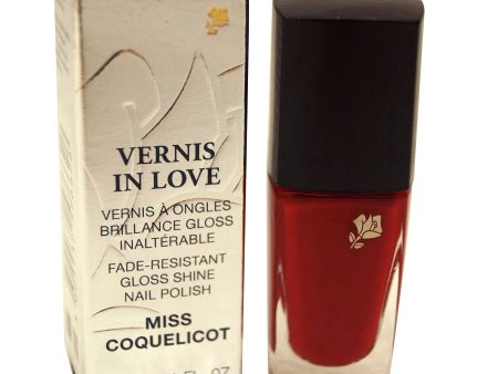 Lancome Paris Vernis In Love Gloss Shine Nail Polish 154M Miss Coquelicot For Sale