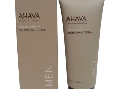 AHAVA Time to Energize Mineral Hand Cream for Men, 3.4 fl. oz. For Discount