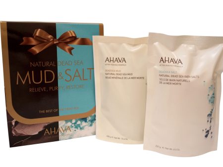 Ahava Natural Dea Sea Mud & Salt Gift Set, 13.6 Oz & 8.5 Oz Fashion