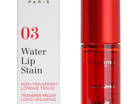 Clarins Water Lip Stain 03 Water Red All Skin Types 0.2 OZ For Discount