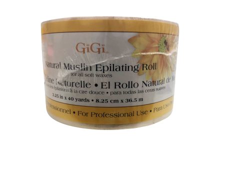 GiGi Natural Muslin Epilating Roll 3.25  x 40 Yards For Sale