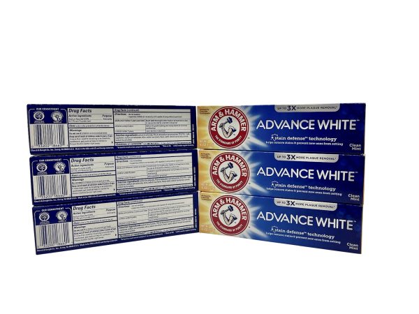 Arm & Hammer Advanced White Toothpaste Clean Mint 4.3 OZ Pack of 6 Online Hot Sale