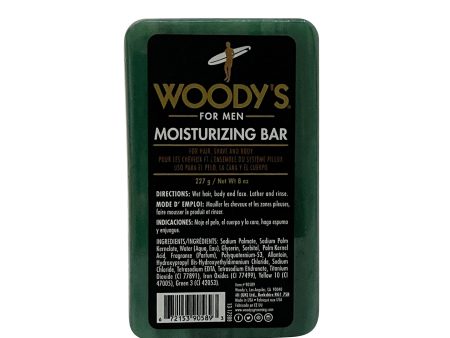 Woody s for Men Moisturizing Bar For Hair, Shave & Body 8 OZ Fashion