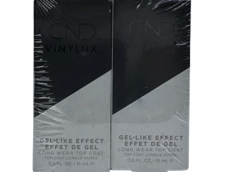 CND Gel Like Effect Long Wear Top Coat 0.5 OZ Set of 2 on Sale