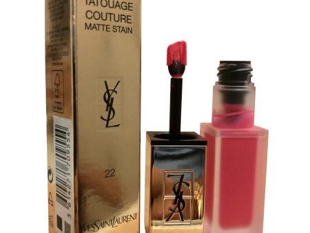 Yves Saint Laurent Tatouage Couture Matte Stain #22 Corail Anti Mainstream 0.20 OZ Hot on Sale