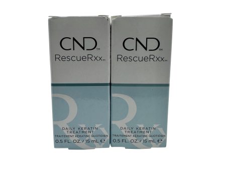 CND Rescue RXX Repairing & Conditioning Daily Keratin Treatment 0.5 OZ Set of 2 Fashion