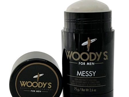 Woody s for Men Messy Firm Hold Matte Styling Wax 2.6 OZ Cheap