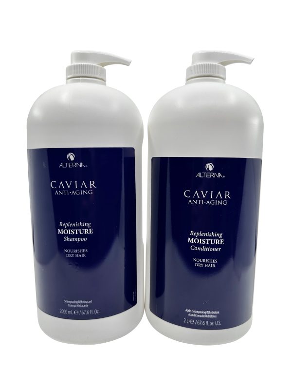 Alterna Caviar Replenishing Moisture Shampoo & Conditioner 67.6 OZ Each For Discount