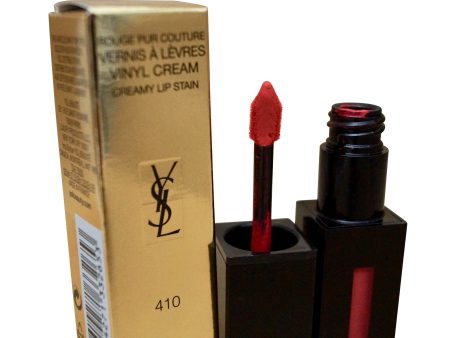 YSL Vernis A Levres Vinyl Cream Creamy Lip Stain 410 Fuchsia Live 0.18 OZ For Cheap