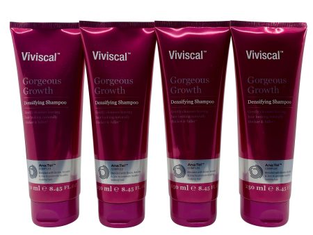 4 Pack Viviscal Gorgeous Growth Densifying Shampoo 8.45 Ounces each For Cheap