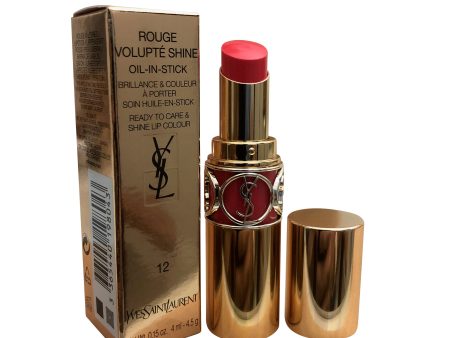 Yves Saint Laurent Rouge Volupte Shine 12 Corail Dolman 0.15 OZ For Sale