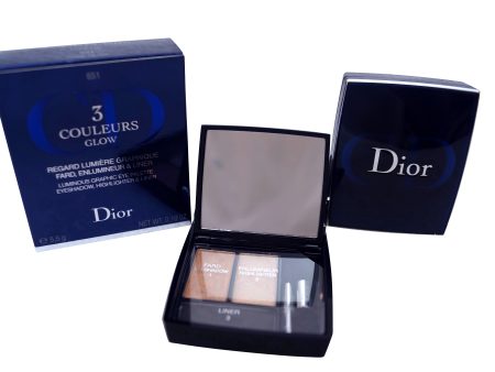 Christian Dior 3 Couleurs Glow Luminous Graphic Eye Palette  651 Nude Glow Supply