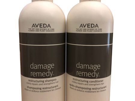 Aveda Damage Remedy Restructuring Shampoo & Conditioner Set 33.8 OZ Each Online now