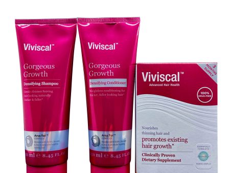 Viviscal Densifying Shampoo Conditioner 8.45 OZ & Advanced Hair Health 180 Tabs For Sale