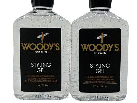 Woody s for Men Styling Gel 12 OZ Set of 2 For Discount