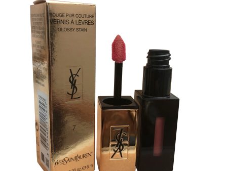 Yves Saint Laurent Rouge Pur Couture Glossy Stain 7 Corail Aquarelle 0.20 OZ Sale