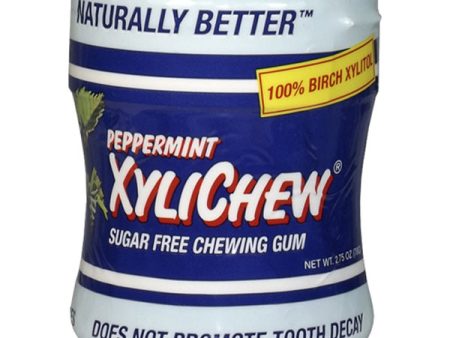 XYLICHEW - Xylitol Gum Peppermint Jar - 60 Pieces (2.75 oz. 78 g) Hot on Sale