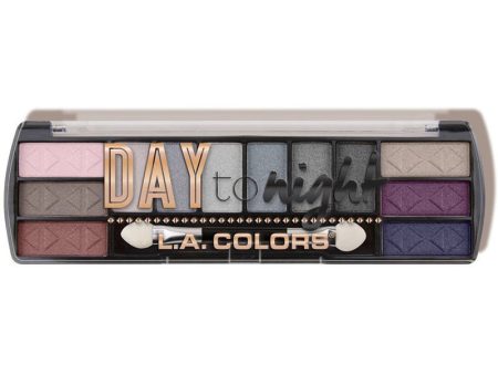 L.A. COLORS - Day To Night 12 Color Eyeshadow, Evening - 0.28 oz. (8 g) Online now