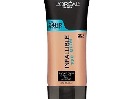 L OREAL - Infallible Pro-Glow Foundation Sand Beige - 1 fl oz (30 ml) on Sale