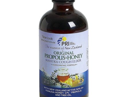 PRI - Propolis and Manuka Honey Cough Elixir Original - 8 fl. oz. (240 ml) Fashion