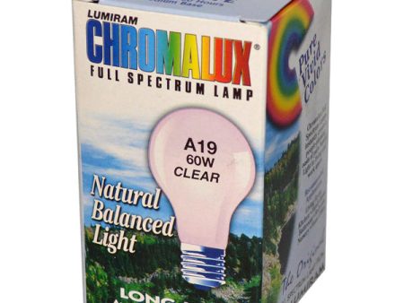 CHROMALUX - Standard Clear 60W Light Bulb - 1 Bulb Supply