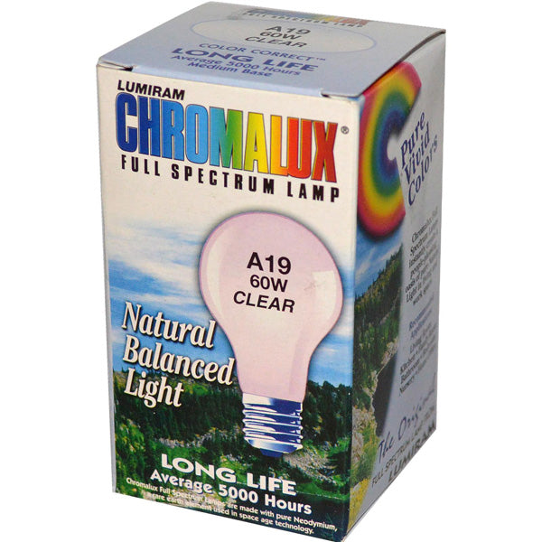 CHROMALUX - Standard Clear 60W Light Bulb - 1 Bulb Supply