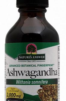 NATURE S ANSWER - Ashwagandha Alcohol-Free Extract - 2 fl. oz. (60 ml) Discount