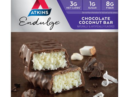 ATKINS - Endulge Chocolate Coconut Bars - 5 x 1.4 oz. Bars Online now