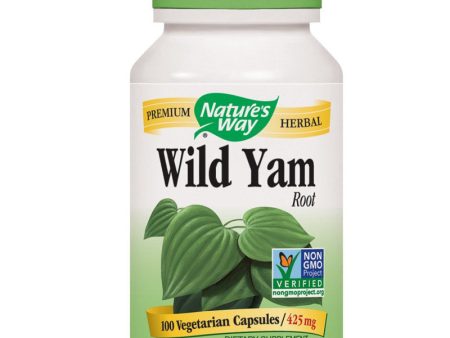 NATURES WAY - Wild Yam Root 425 mg - 100 Vegetarian Capsules Supply