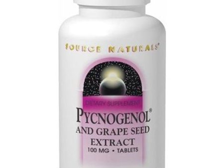 SOURCE NATURALS - Pycnogenol and Grape Seed Extract (50 mg) - 120 Tablets Fashion