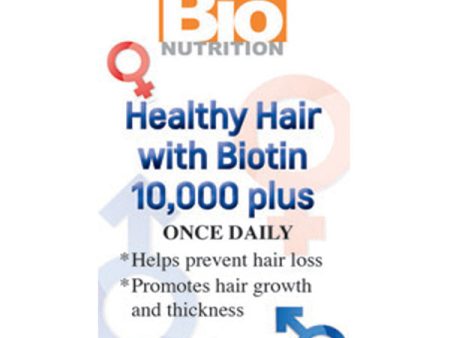 BIO NUTRITION - Healthy Hair with Biotin - 60 Vegetarian Capsules Sale