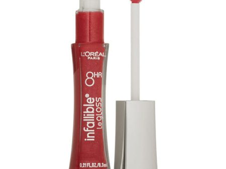 L OREAL - Infallible 8HR Le Gloss 340 Cherry Flash - 0.21 fl. oz. (6.3 ml) Discount