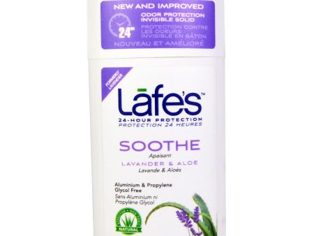 LAFES - Deodorant Twist-Stick Soothe, Lavender & Aloe - 2.25 oz. (63 g) Online now